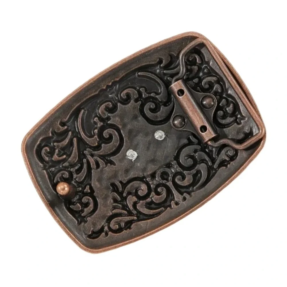 Tri-Color Texas Longhorn Western Belt Buckle - New!‎ - Picture 4 of 6